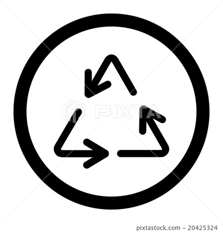 Recycle Arrows Rounded Vector Icon 20425324