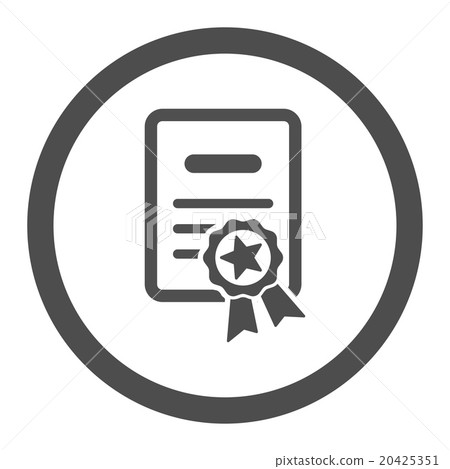 Certified Diploma Rounded Vector Icon Certified Diploma Rounded Vector Icon 20425351