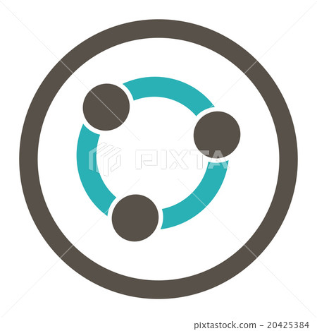 Collaboration Rounded Vector Icon Collaboration Rounded Vector Icon 20425384