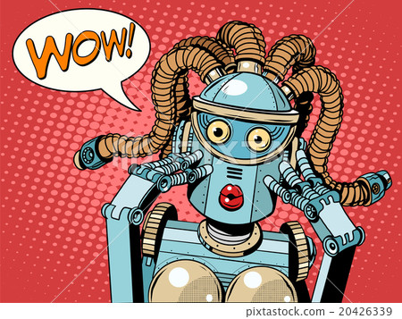 Wow beautiful woman robot Wow beautiful woman robot 20426339