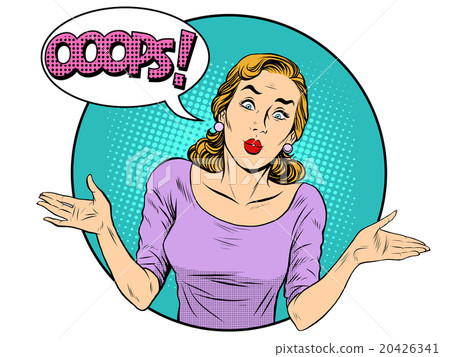 Oops surprised woman 20426341