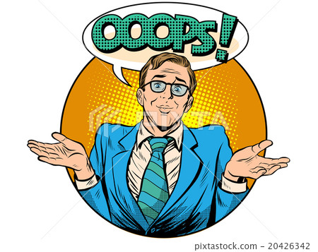 Oops surprised businessman 20426342