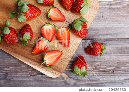 strawberry on the board strawberry on the board 20426880
