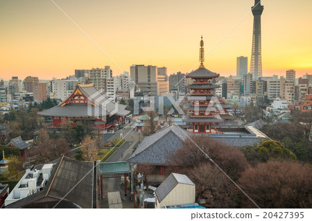 View of Tokyo skyline at twilight View of Tokyo skyline at twilight 20427395