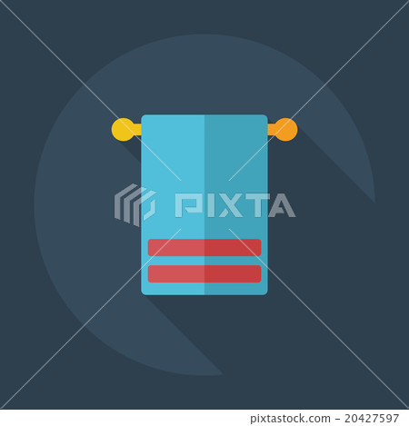 Flat modern design with shadow icons towel 20427597