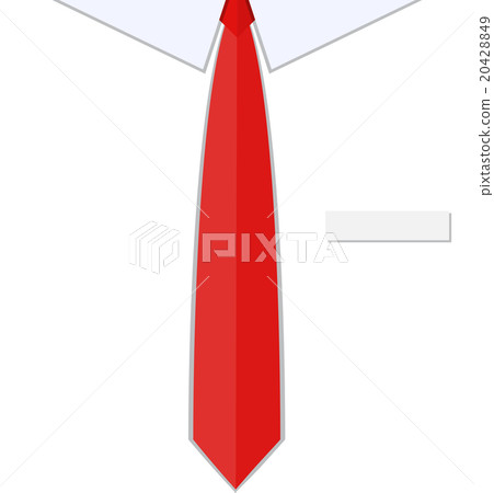 Business man shirt with red tie 20428849