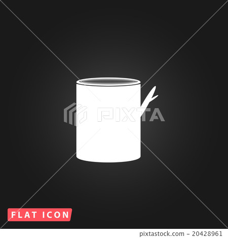 Tree stump flat icon Tree stump flat icon 20428961