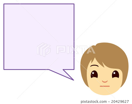 氣球和女孩的臉 20429627