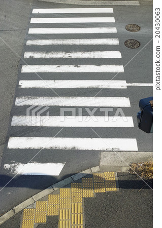 Crosswalk from high angle Crosswalk from high angle 20430063