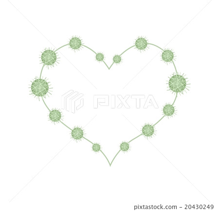 Urena Lobata Fruits in A Heart Shape 20430249