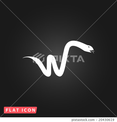 Snake flat icon 20430619