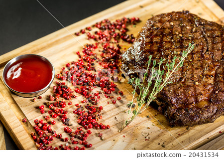 juicy, and beautiful steak with spiced juicy, and beautiful steak with spiced 20431534