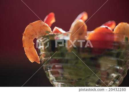 salad with cooked shrimp salad with cooked shrimp 20432280