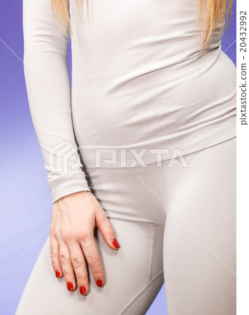 woman in thermal underwear top ang leggings 20432992