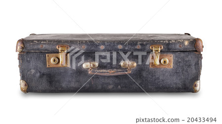 Black old suitcase lying Black old suitcase lying 20433494
