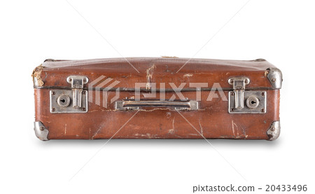 Brown suitcase lying Brown suitcase lying 20433496