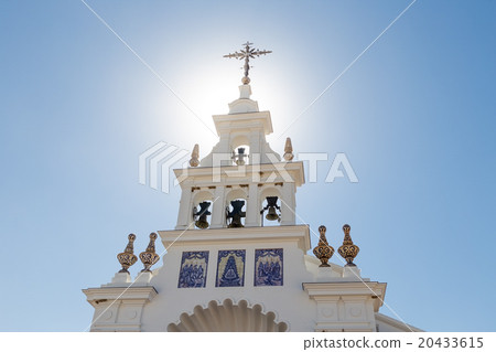 Facade of the church El Rocio, Spain. Facade of the church El Rocio, Spain. 20433615