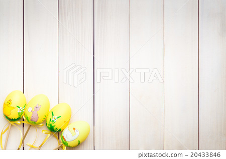 Easter eggs on a stick. Easter eggs on a stick. 20433846