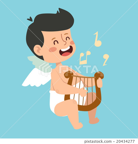 Valentine Day cupid angels cartoon style vector Valentine Day cupid angels cartoon style vector 20434277