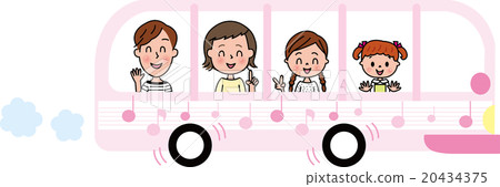 Outing with a family bus Tourism Spring Outing with a family bus Tourism Spring 20434375