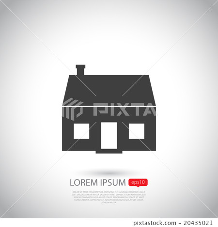 House  icon. Flat design. Vector illustration. 20435021