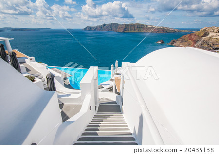 Stairway in Santorini Stairway in Santorini 20435138