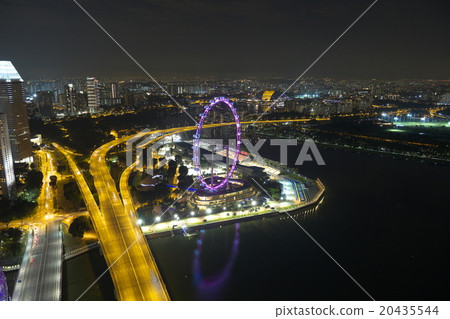 新加坡·傳單的夜景 20435544