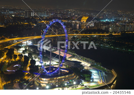 新加坡·傳單的夜景 20435546