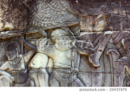 吳哥城巴戎第一走廊高棉人 20435970