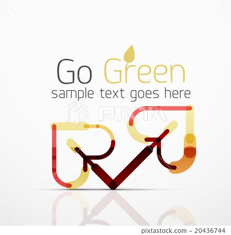 Vector abstract logo idea, eco leaf, nature plant Vector abstract logo idea, eco leaf, nature plant 20436744