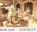 amusement park, merry-go-round, carousel 20439125