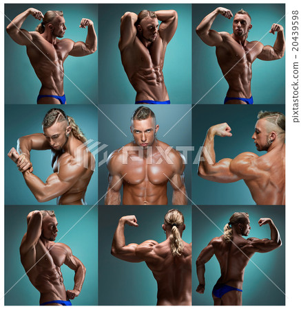 The collage from images of attractive male body The collage from images of attractive male body 20439598