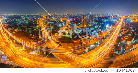 Bangkok Expressway and Highway top view, Thailand 20441308