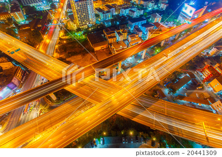 Bangkok Expressway and Highway top view, Thailand 20441309