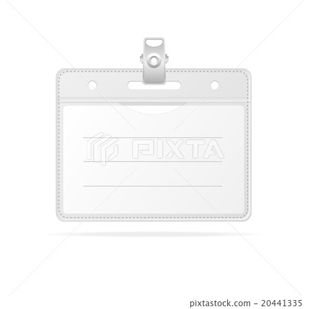 Blank ID (identification card ) Badge isolated 20441335