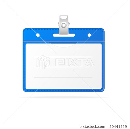 Blank ID (identification card ) Badge isolated 20441339