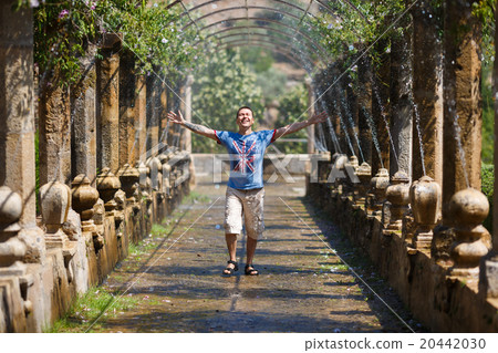 Happy man in the Alfabia garden Happy man in the Alfabia garden 20442030