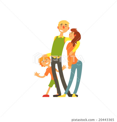 Parents and child, loving Happy young family 20443365