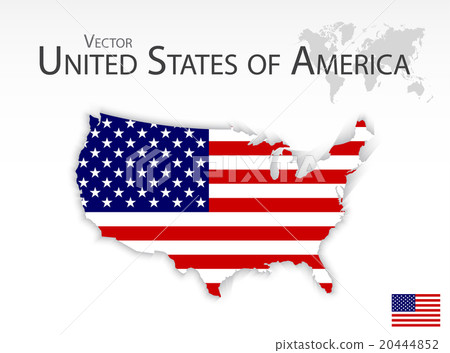 United States of America ( map and flag ) 20444852