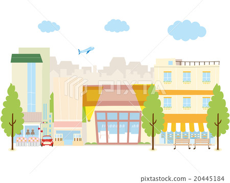 A city centering around a shop A city centering around a shop 20445184