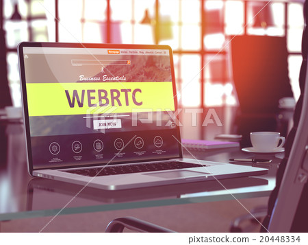 WEBRTC Concept on Laptop Screen. 20448334