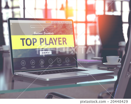 Top Player Concept on Laptop Screen. 20448429