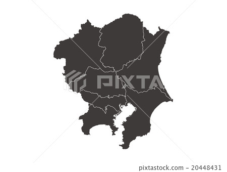 插圖material_map“關東地區” 20448431
