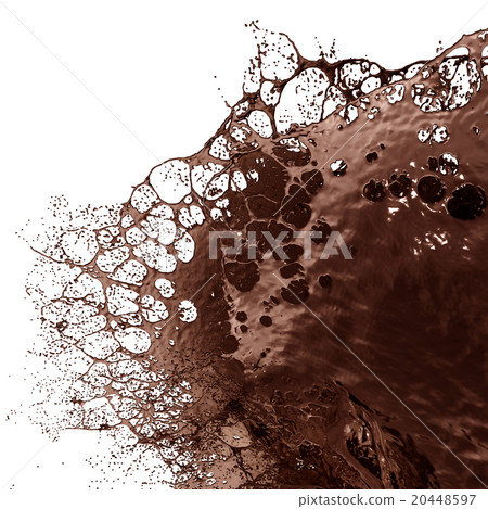 Hot Chocolate Splash closeup . 20448597