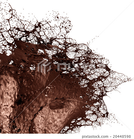 Hot Chocolate Splash closeup . Hot Chocolate Splash closeup . 20448598
