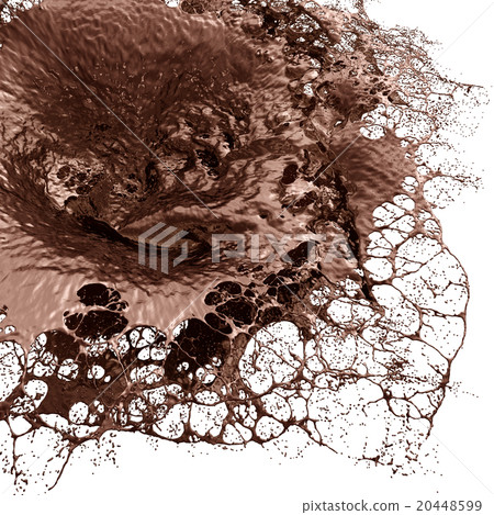 Hot Chocolate Splash closeup . 20448599