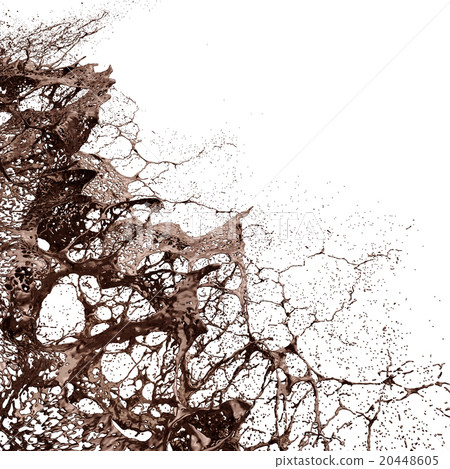 Hot Chocolate Splash closeup . Hot Chocolate Splash closeup . 20448605