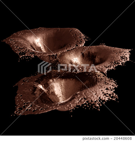 Hot Chocolate Splash closeup . Hot Chocolate Splash closeup . 20448608