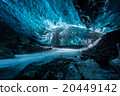 Ice cave in Iceland deep tunnel 20449142