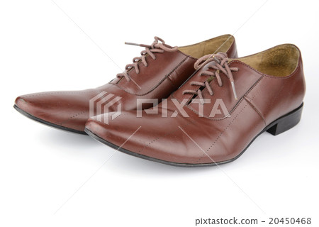 brown leather medallion toe wholecuts shoes 20450468